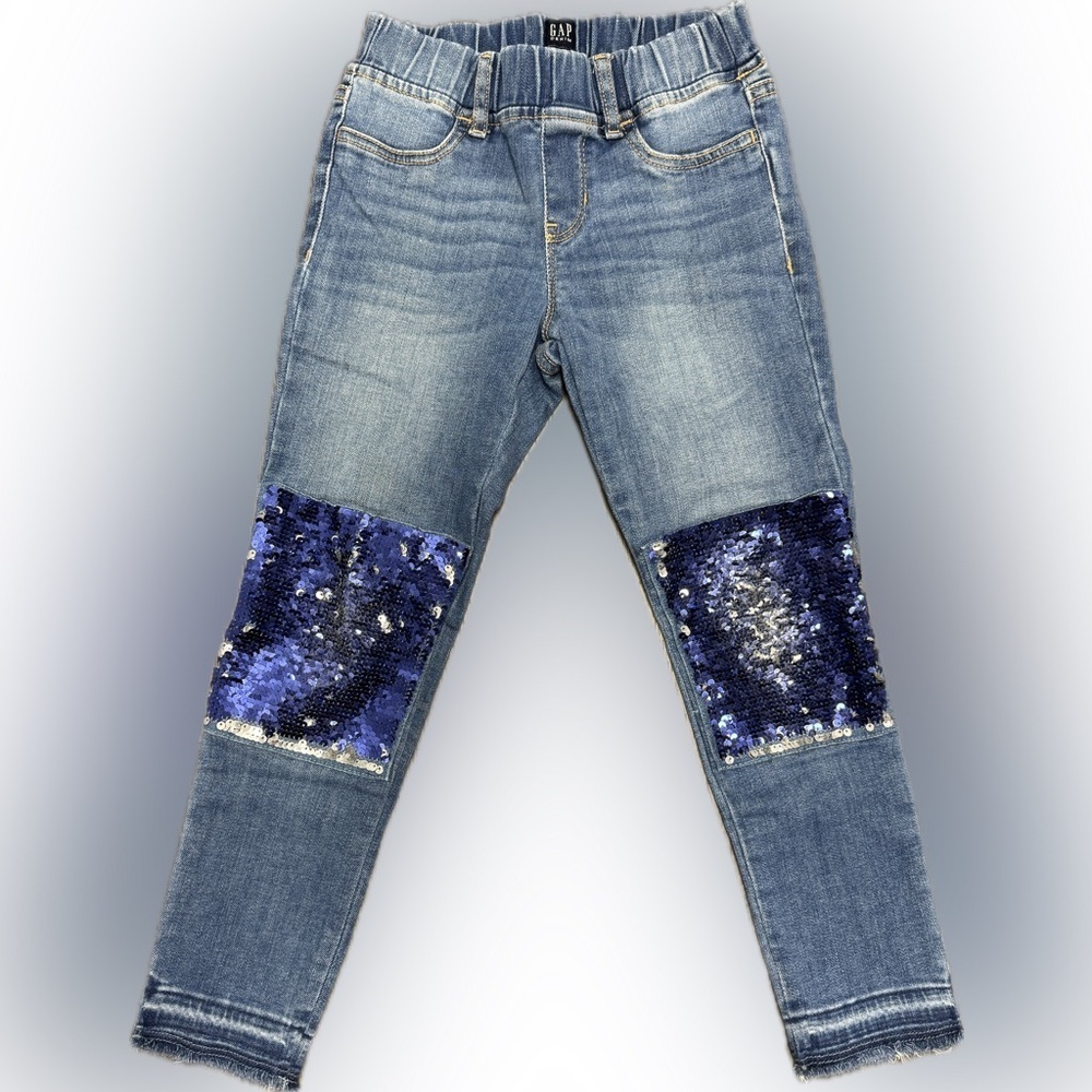 GAP Kids Flip Sequin Stretch Jegging Jeans | Size 7 Regular 💙✨